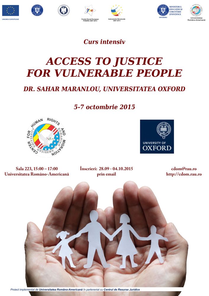 05.10.2015-Acces to justice for vulnerable people